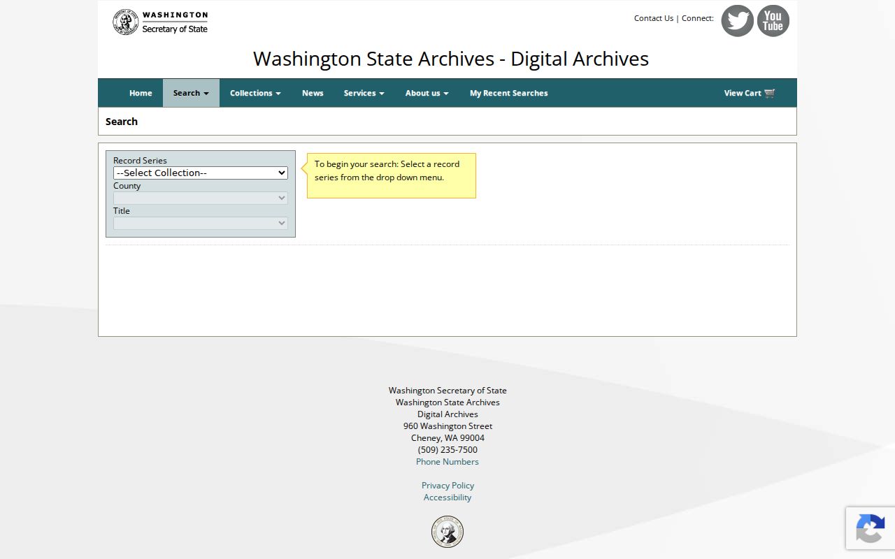 Kirkland people search Washington Digital Archives record series